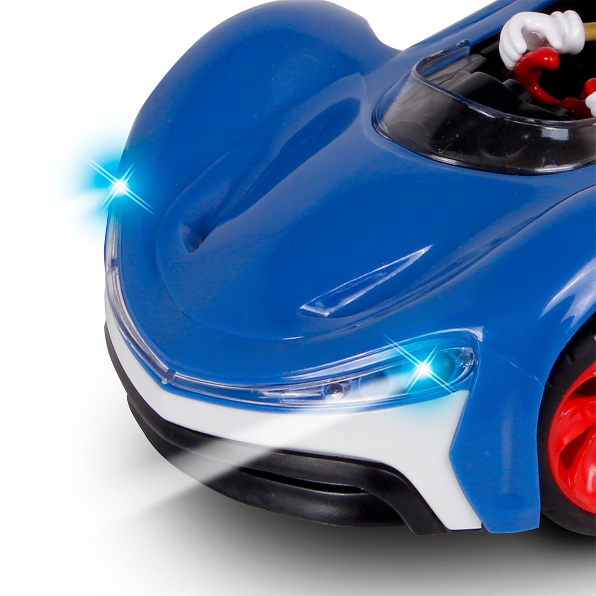 AUTO DE JUGUETE DE SONIC A CONTROL REMOTO 2.4GHZ CON MODO TURBO - 2