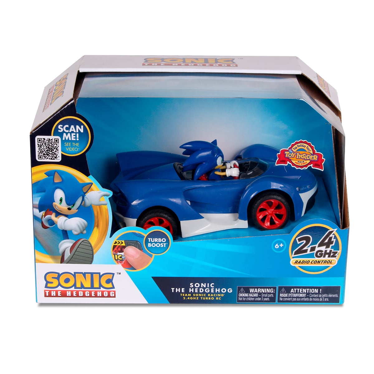 AUTO DE JUGUETE DE SONIC A CONTROL REMOTO 2.4GHZ CON MODO TURBO - 4