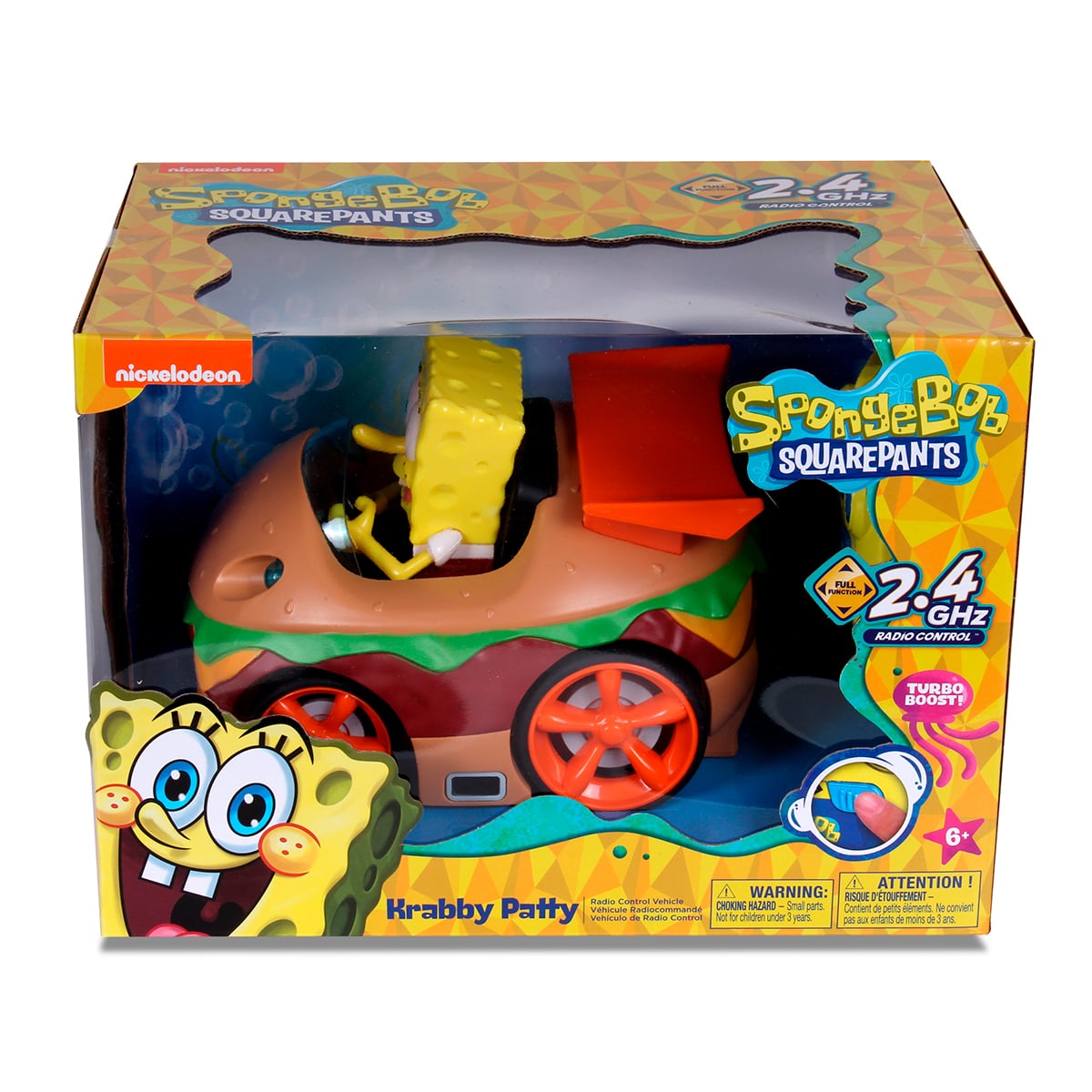 AUTO DE JUGUETE DE BOB ESPONJA A CONTROL REMOTO CANGREBURGER - 2