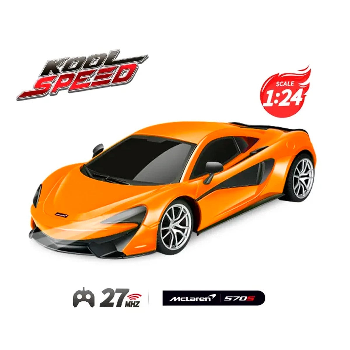 AUTO A CONTROL REMOTO MCLAREN 570S-1/24-27 MHZ - 2