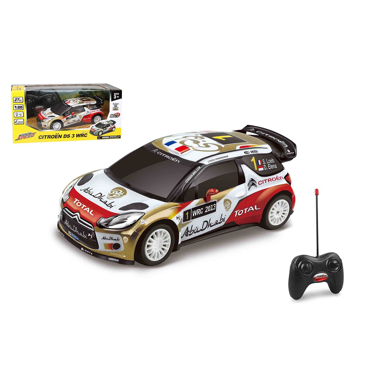 AUTO A CONTROL REMOTO CITROEN DS 3 WRC-1/20-27 MHZ - 1