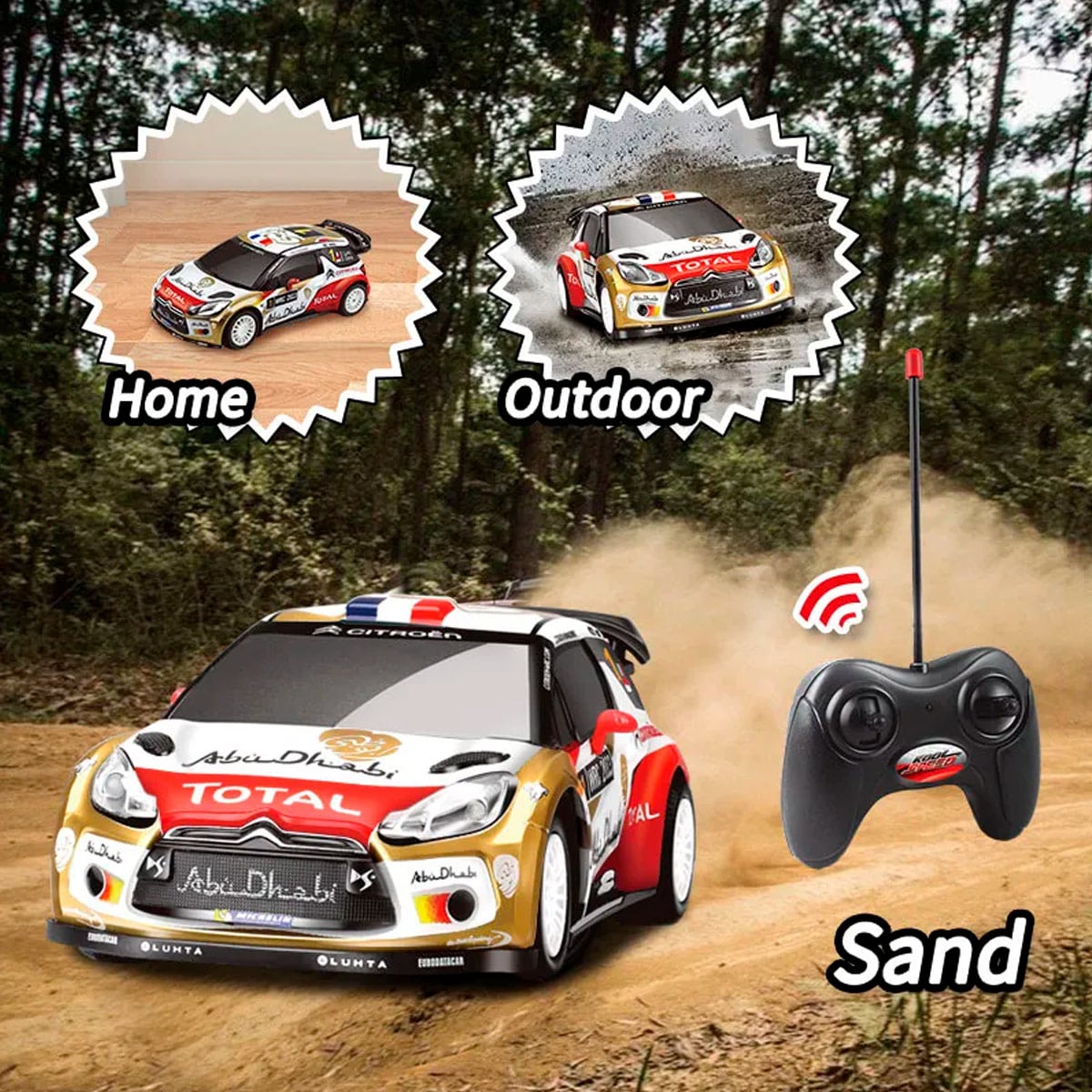 AUTO A CONTROL REMOTO CITROEN DS 3 WRC-1/20-27 MHZ - 2