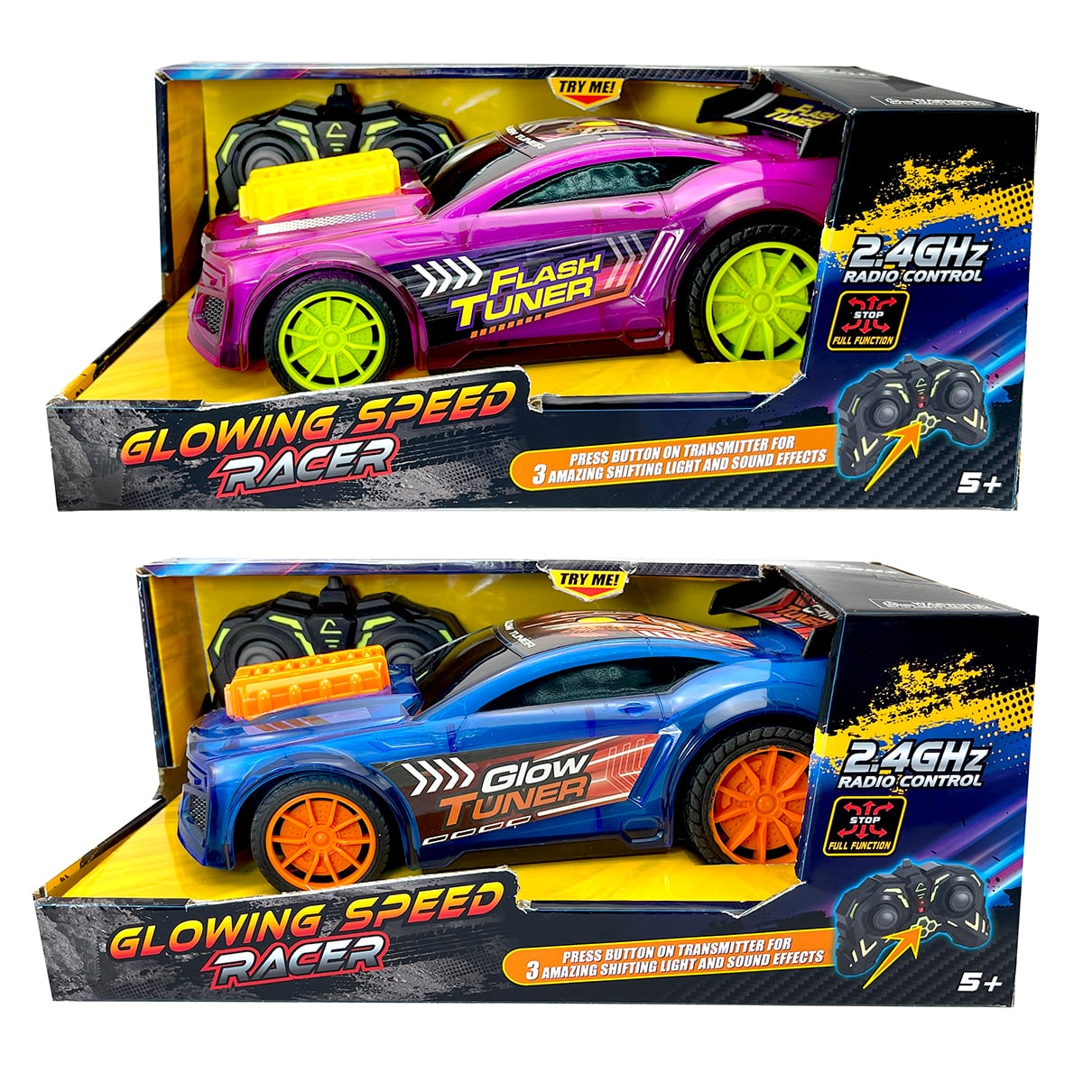 AUTO A CONTROL REMOTO 24GHZ ESCALA 1 18 SPEED RACER CON LUCES/SONIDO - 1