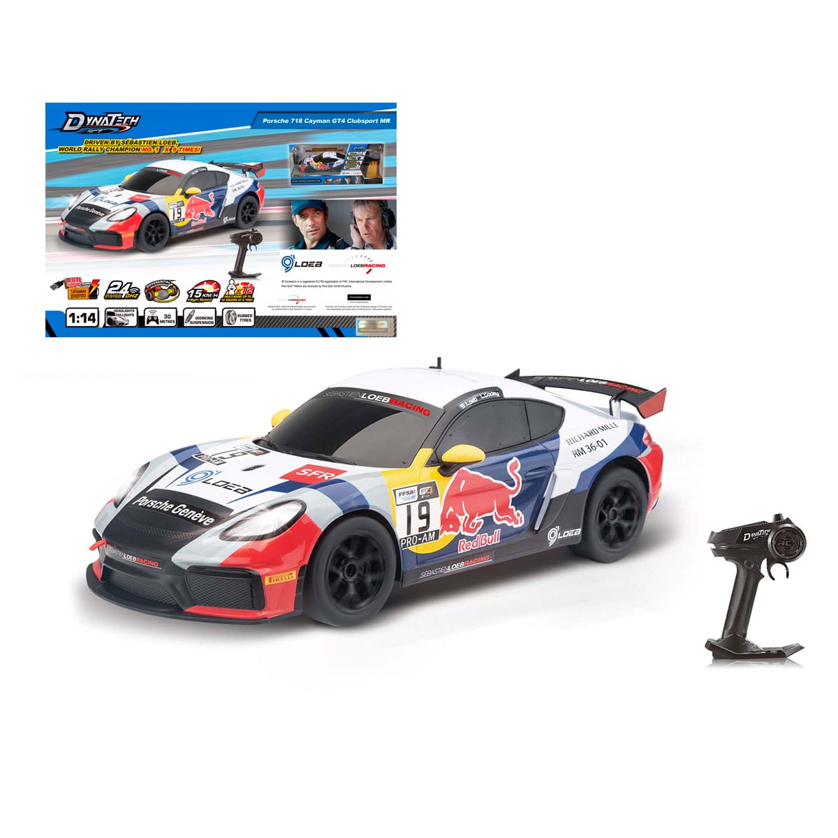 AUTO A CONTROL REMOTO PORSCHE 718 CAYMAN GT4 CLUBSPORT MR-1/14-2.4G - 1