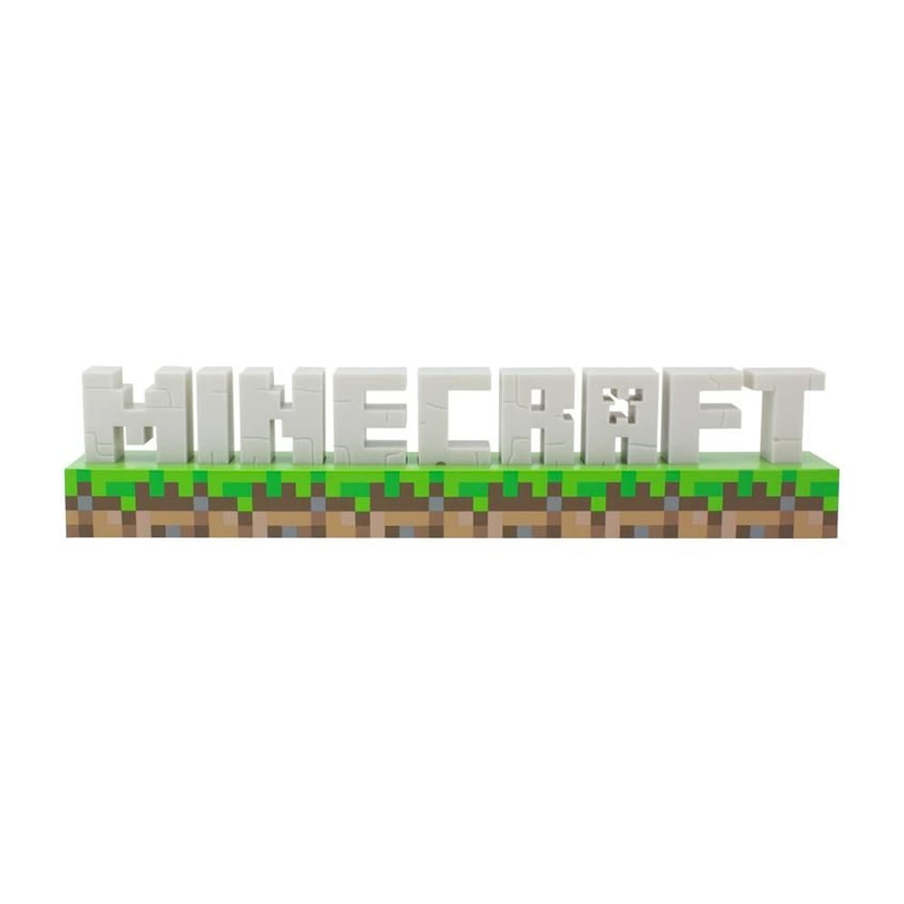 LAMPARA EN FORMA DE LOGO MINEGRAFT - 1