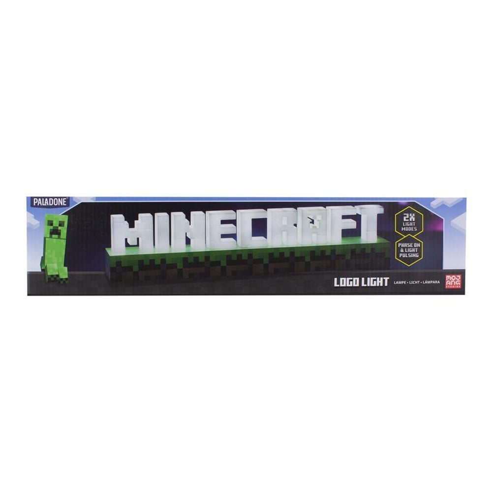 LAMPARA EN FORMA DE LOGO MINEGRAFT - 2