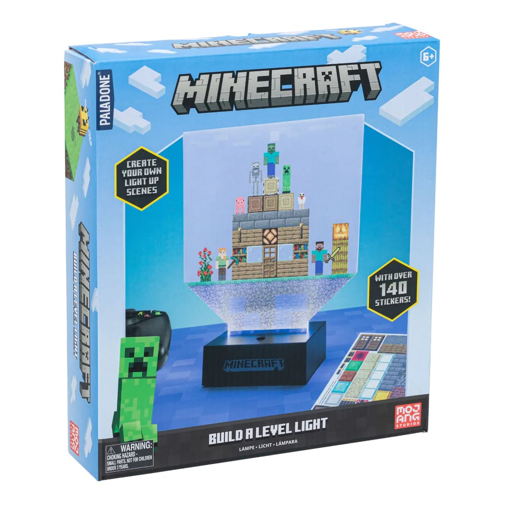 LAMPARA DE MINECRAFT BUILD A LEVEL LIGHT - 1