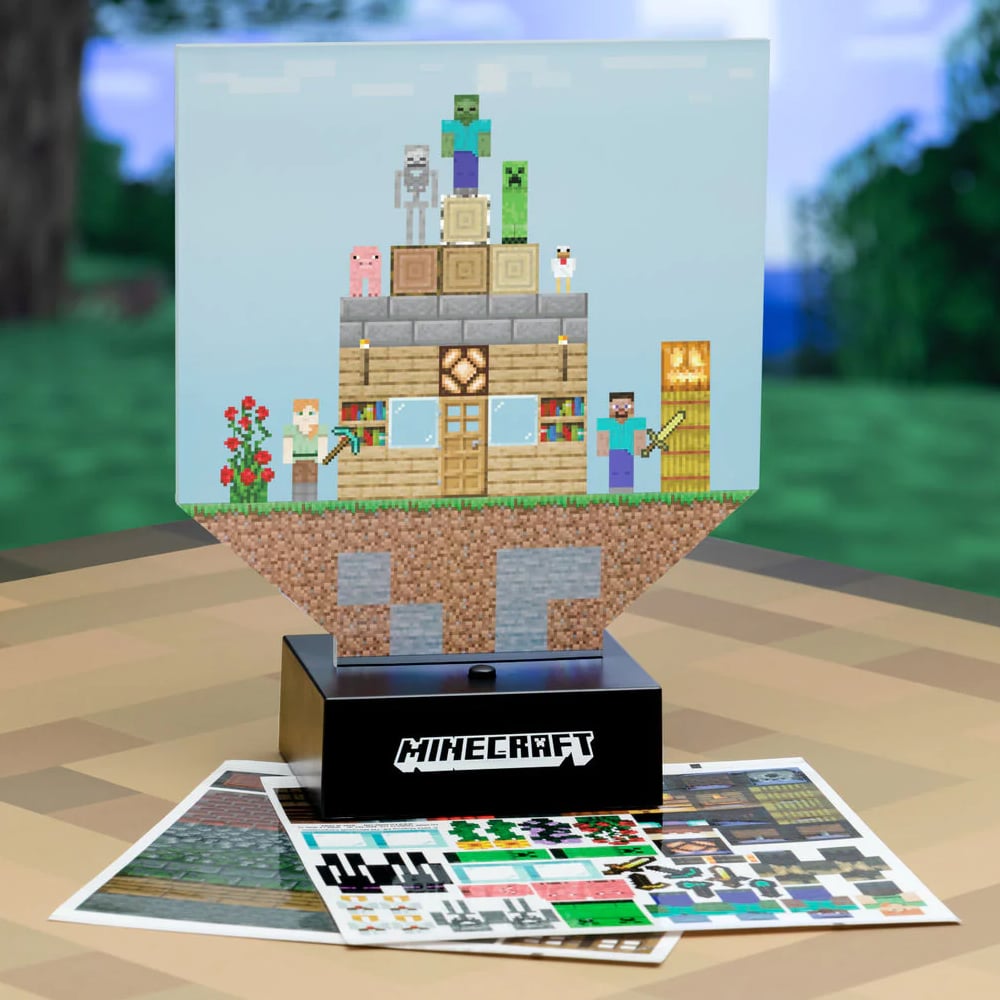 LAMPARA DE MINECRAFT BUILD A LEVEL LIGHT - 2