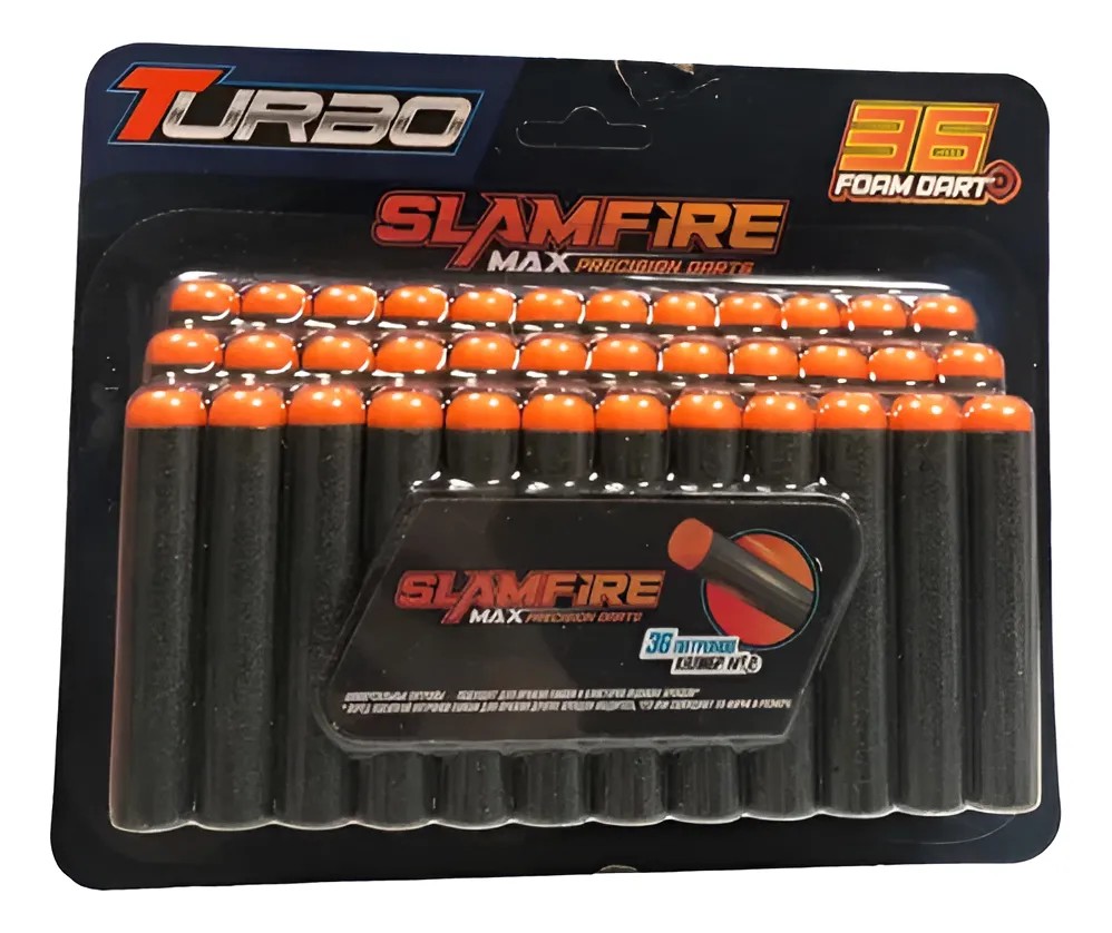 PACK DE RECARGA DE DARDOS 36 SLAMFIRE TURBO - 2