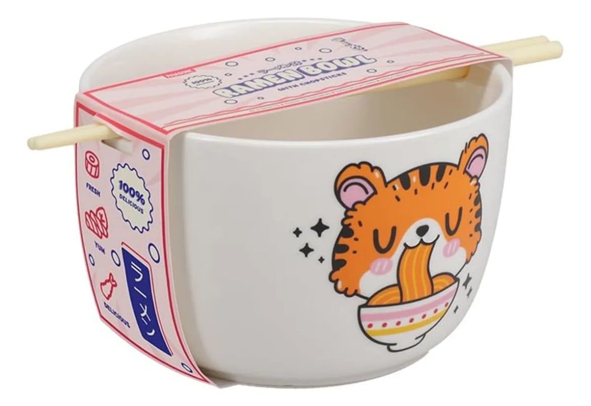 BOWL PARA SOPA CON PALILLOS RAMEN TIGER - 3