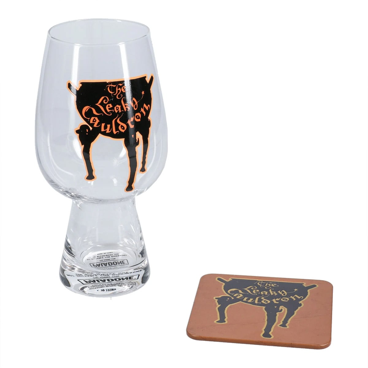 VASO DE VIDRIO CON POSAVASOS CAULDRON PALADONE - 1