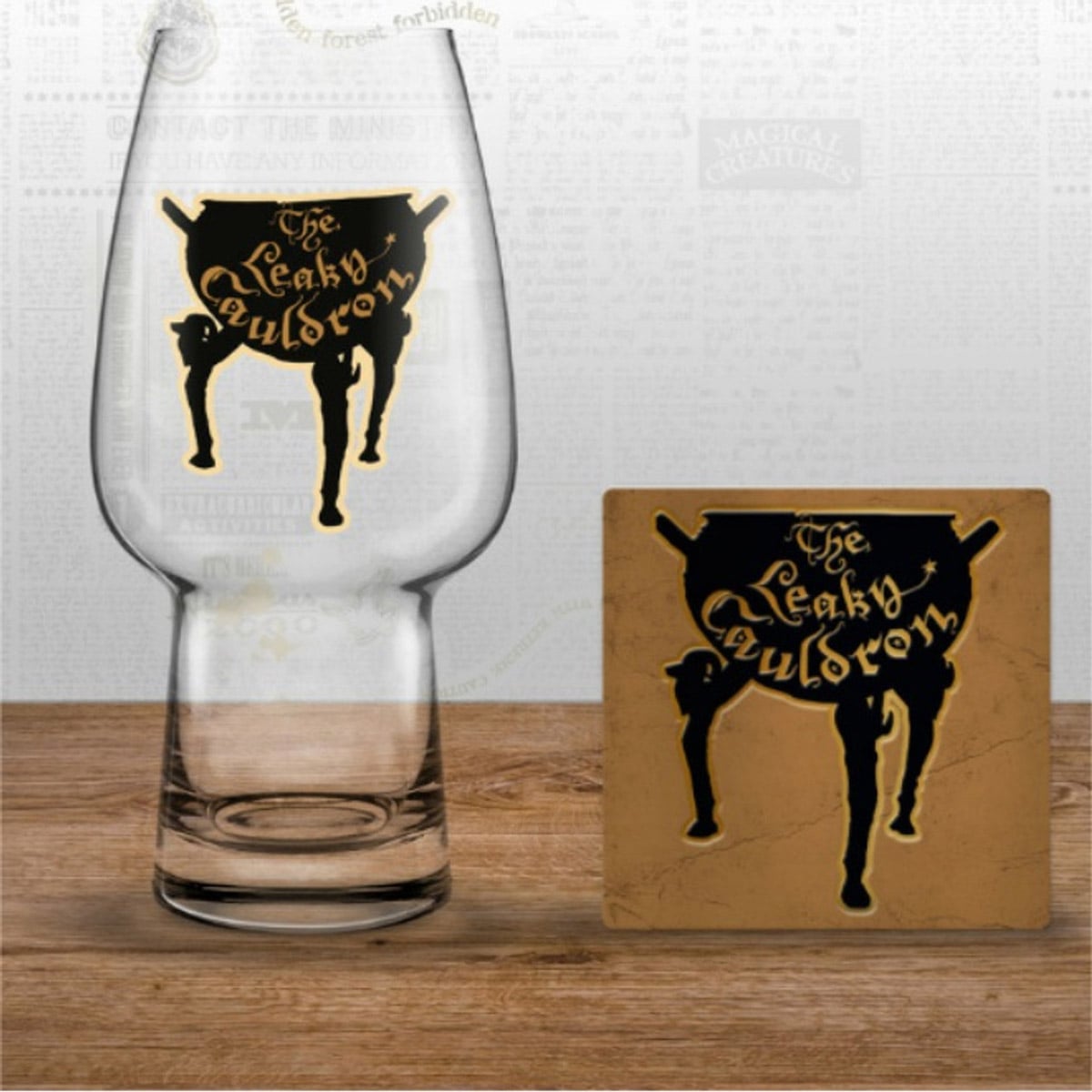 VASO DE VIDRIO CON POSAVASOS CAULDRON PALADONE - 3