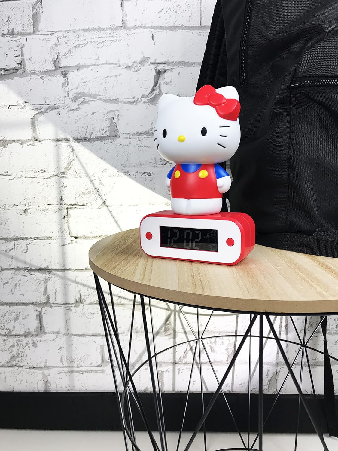 LUZ PORTATIL CON RELOJ DESPERTADOR DE HELLO KITTY - 3