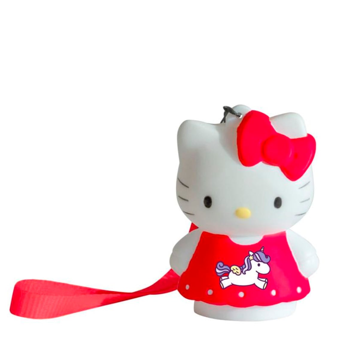 LUZ PORTATIL DE HELLO KITTY UNICORNIO CON LUZ Y CORREA DE MANO - 1