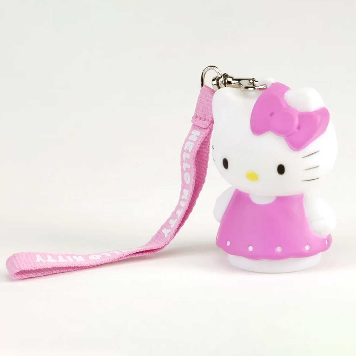 LUZ PORTATIL DE HELLO KITTY CON VESTIDO-LUZ Y CORREA DE MANO - 3