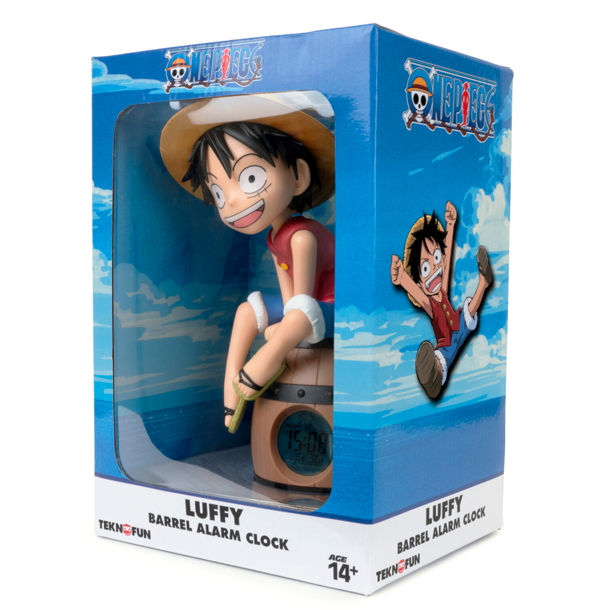 RELOJ DESPERTADOR DE LUFFY EN BARRIL - 4