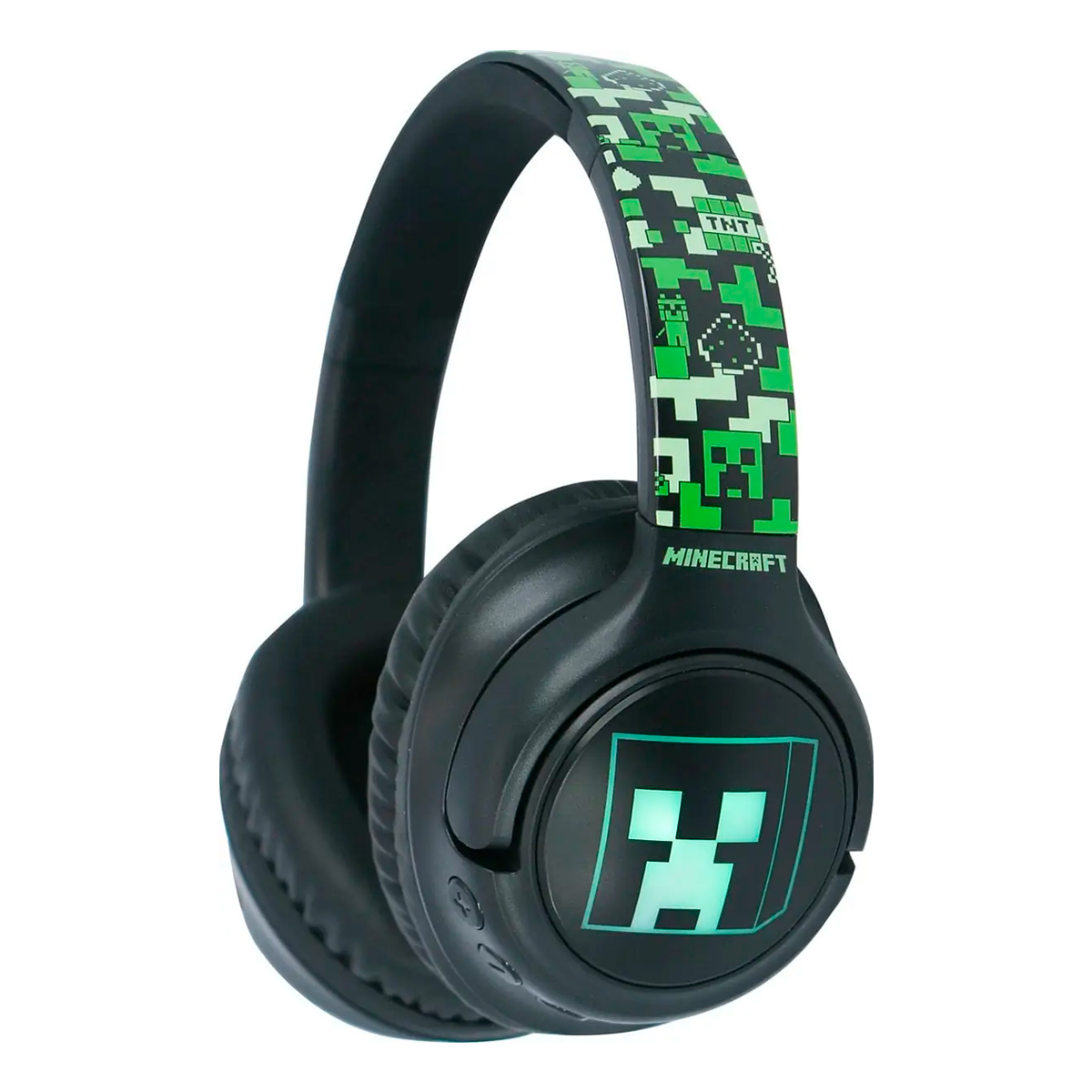 AUDIFONOS BLUETOOTH MINECRAFT CON LUCES LED RGB - 4