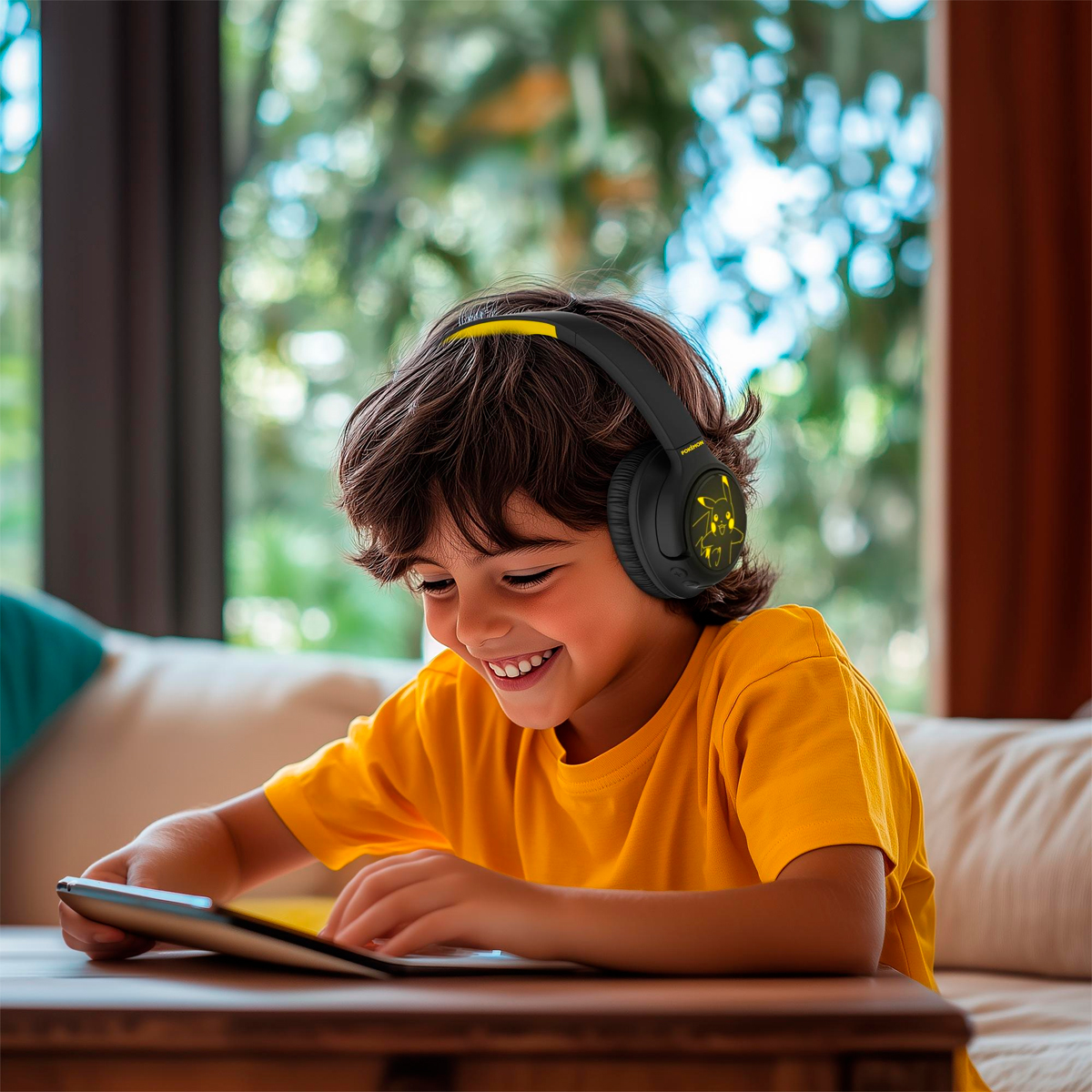 AUDIFONOS BLUETOOTH PIKACHU CON LUCES LED BRILLANTES - 2