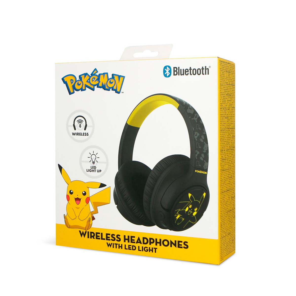 AUDIFONOS BLUETOOTH PIKACHU CON LUCES LED BRILLANTES - 3