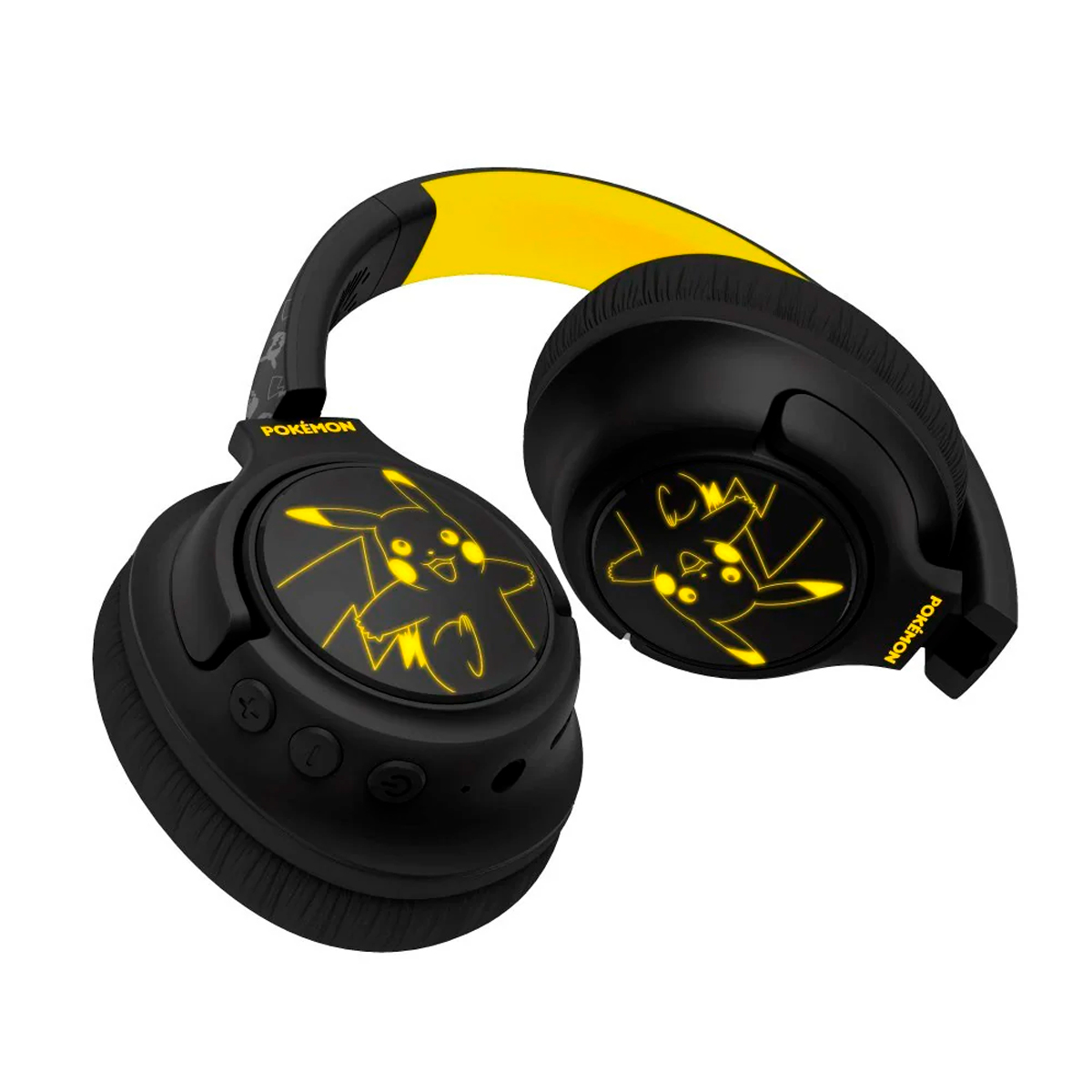 AUDIFONOS BLUETOOTH PIKACHU CON LUCES LED BRILLANTES - 4