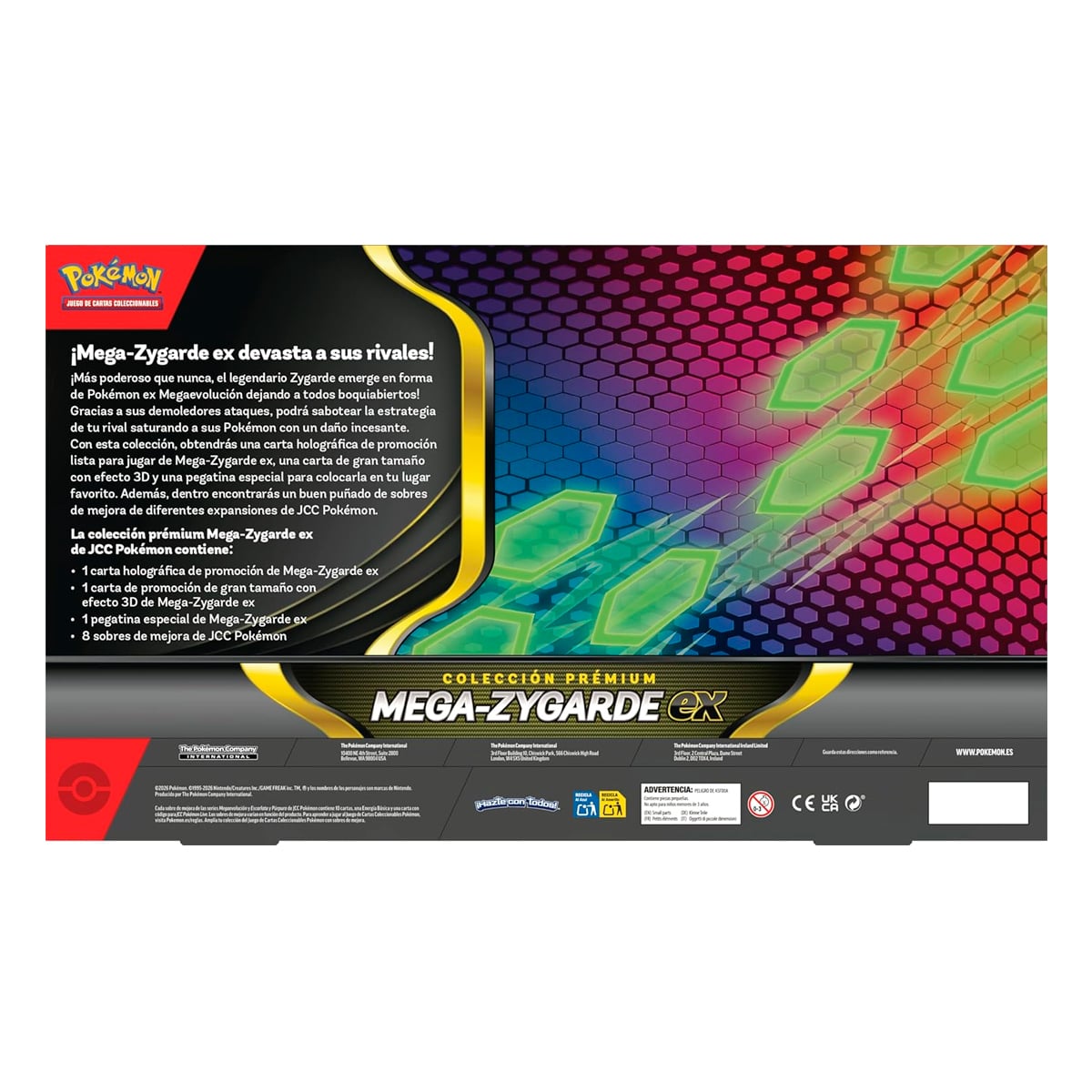 CARTAS POKEMON TCG MEGA ZYGARDE EX PREMIUM COLLECTION SPA - 2