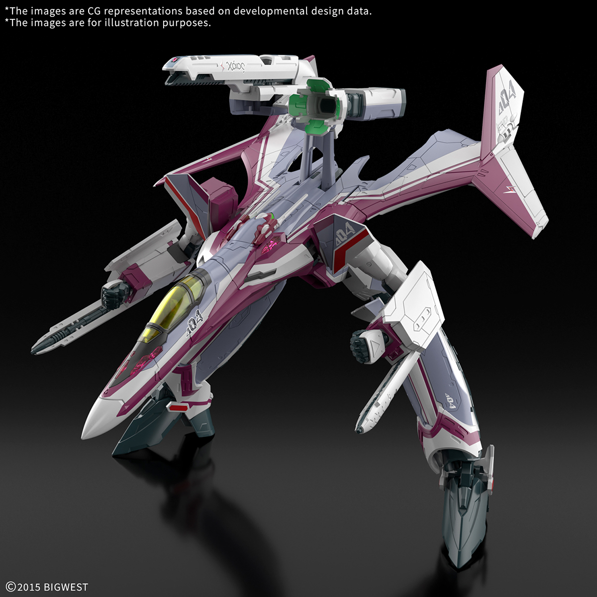 MAQUETAS DE MODELO MACROSS DELTA HG 1100 VF-31CJENIUS USE DELUXE SET - 2