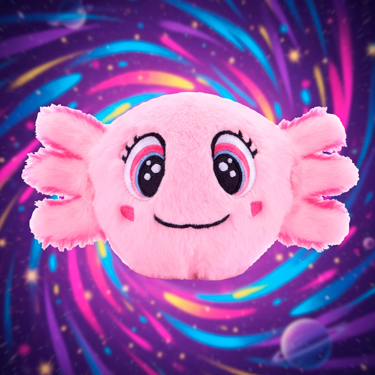 PELUCHE REBOTADOR BOUNCIBLES BUBBLES AXOLOTL PINK - 2