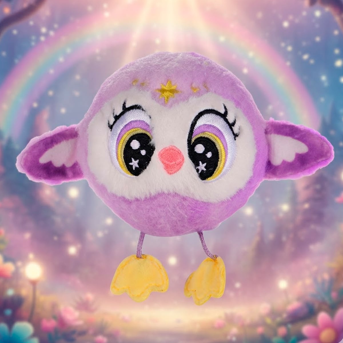 PELUCHE REBOTADOR BOUNCIBLES LUNA OWL PURPLE - 2