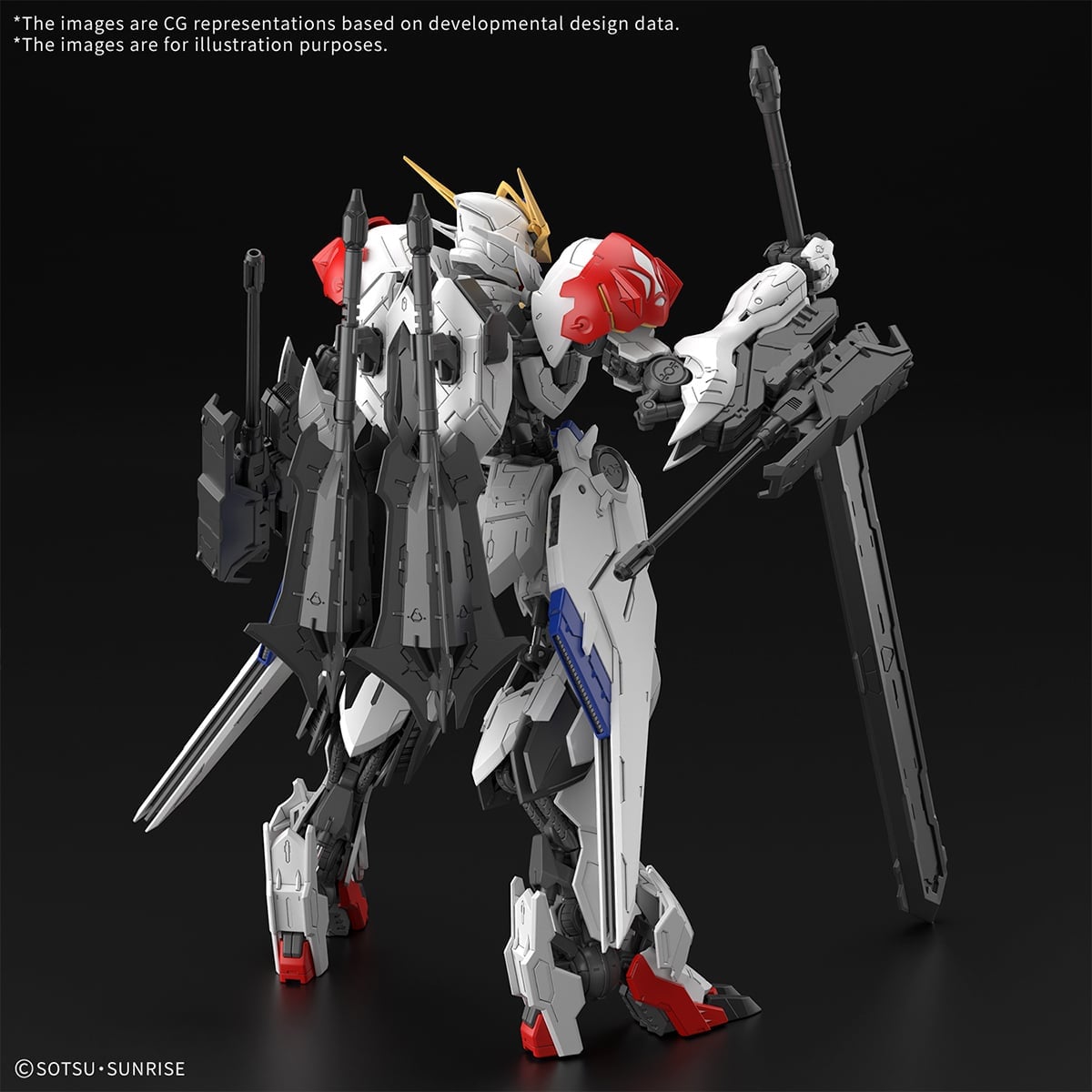 MAQUETAS DE MODELO MG 1100 GUNDAM BARBATOS LUPUS - 3