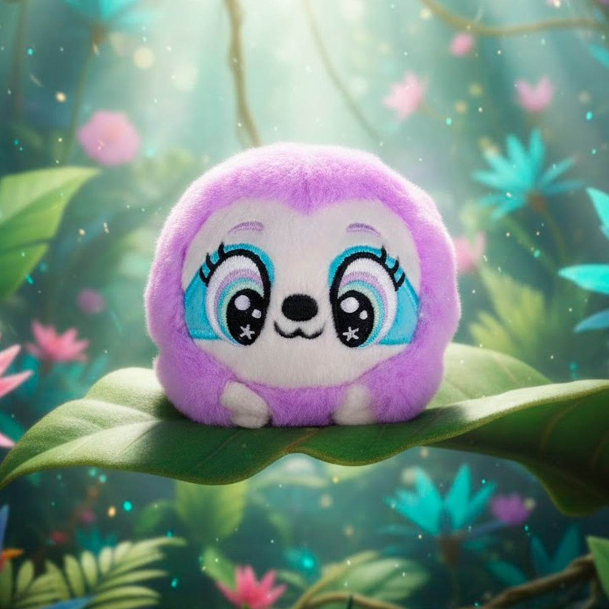 PELUCHE REBOTADOR BOUNCIBLES MILA SLOTH PURPLE - 2