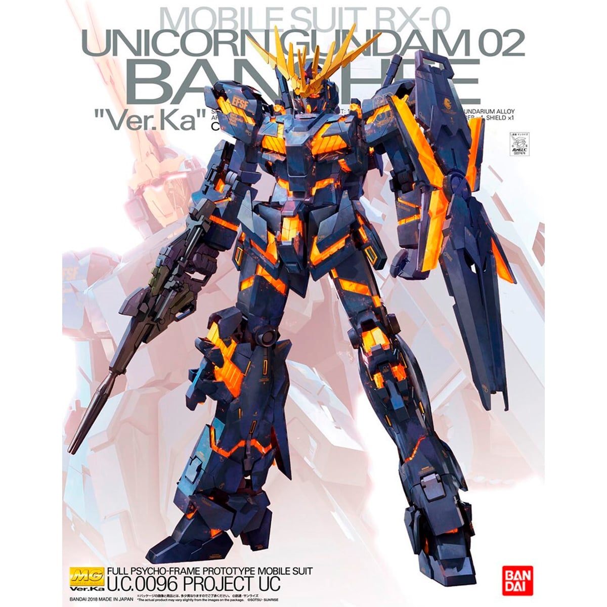 MAQUETAS DE MODELO MG 1100 UNICORN GUNDAM 02 BANSHEE VER KA - 4