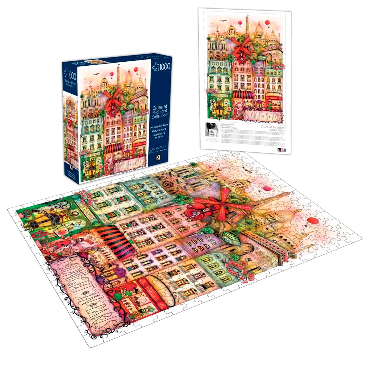 ROMPECABEZAS 1000 PCS MADALINA TANTAREANU MEDIANOCHE EN PARIS - 4