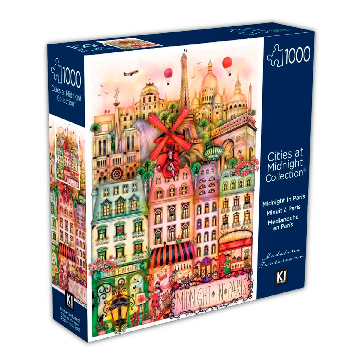 ROMPECABEZAS 1000 PCS MADALINA TANTAREANU MEDIANOCHE EN PARIS - 5