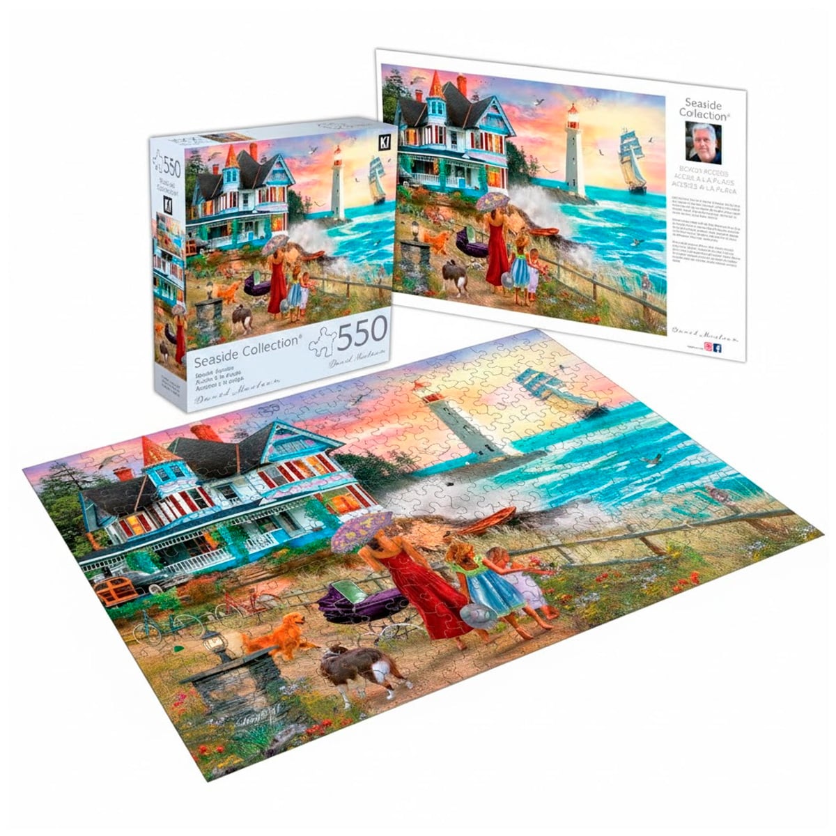 ROMPECABEZAS 550 PCS DAVID MACLEAN RECOGIENDO FLORES SILVESTRES - 1
