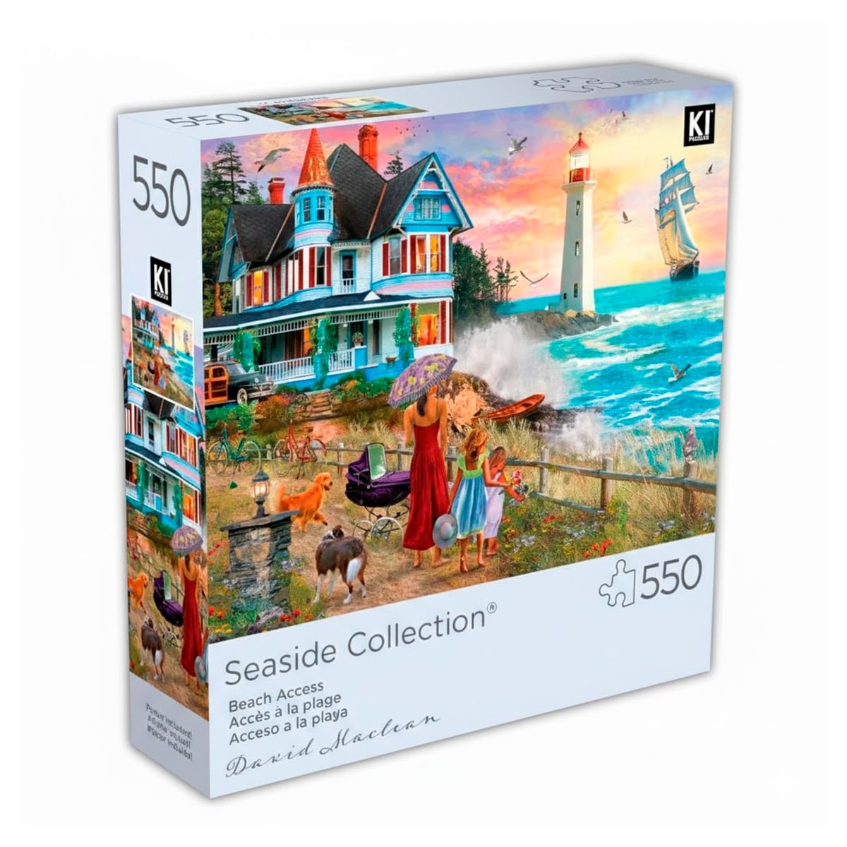 ROMPECABEZAS 550 PCS DAVID MACLEAN RECOGIENDO FLORES SILVESTRES - 4