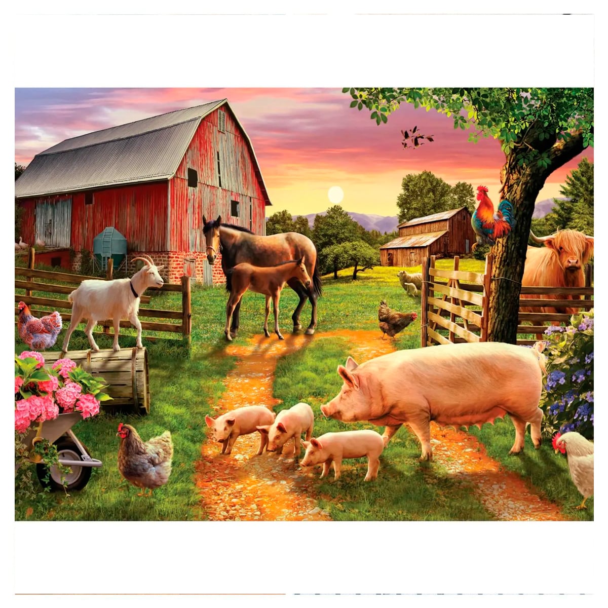 ROMPECABEZAS 750 PCS SHARON STEELE DIA DE JUEGO EN LA GRANJA - 3
