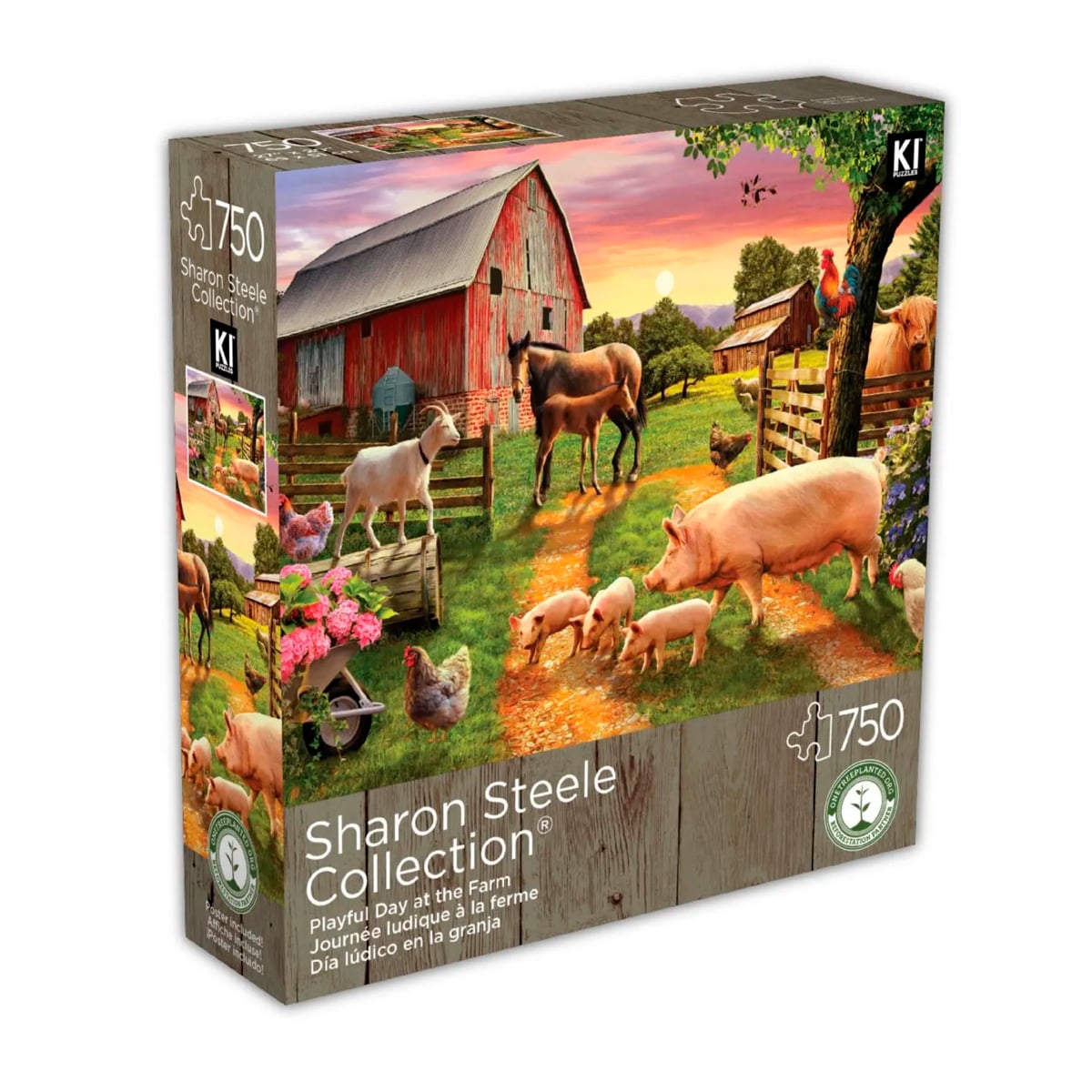 ROMPECABEZAS 750 PCS SHARON STEELE DIA DE JUEGO EN LA GRANJA - 5