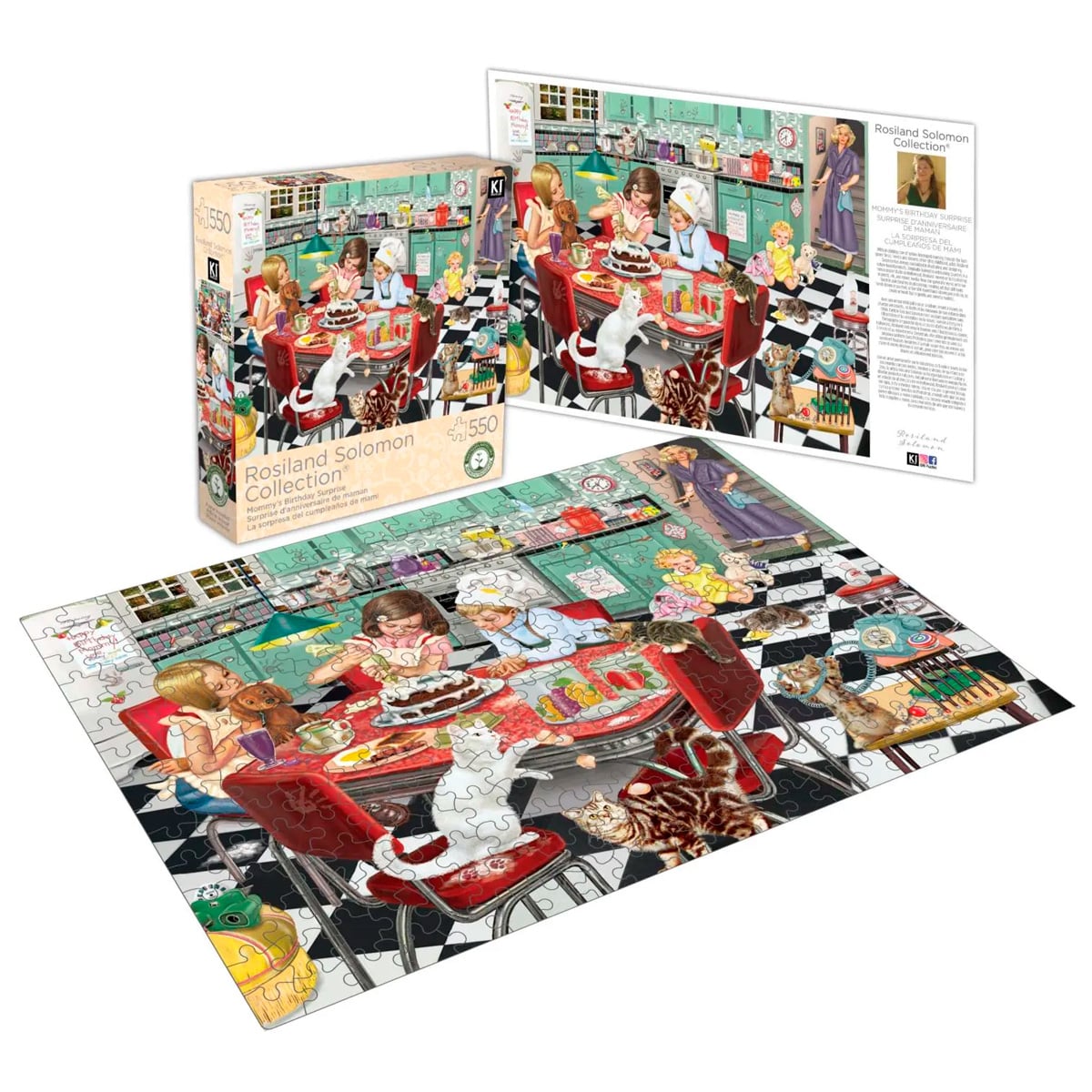 ROMPECABEZAS 550 PCS ROSILAND SOLOMON SORPRESA DE CUMPLEAÑOS DE MAMA - 1