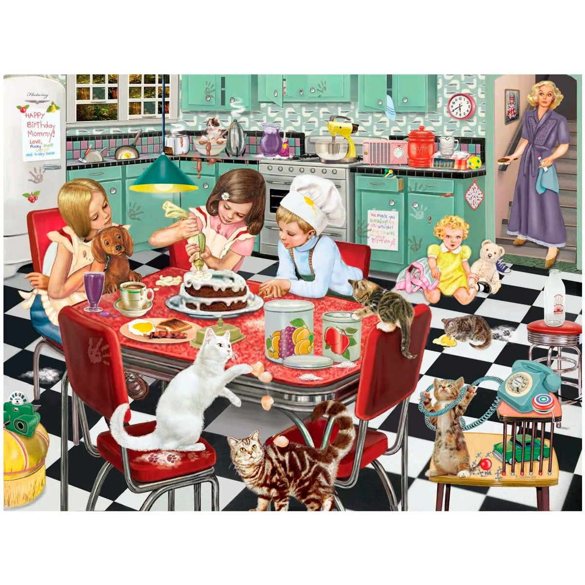 ROMPECABEZAS 550 PCS ROSILAND SOLOMON SORPRESA DE CUMPLEAÑOS DE MAMA - 4