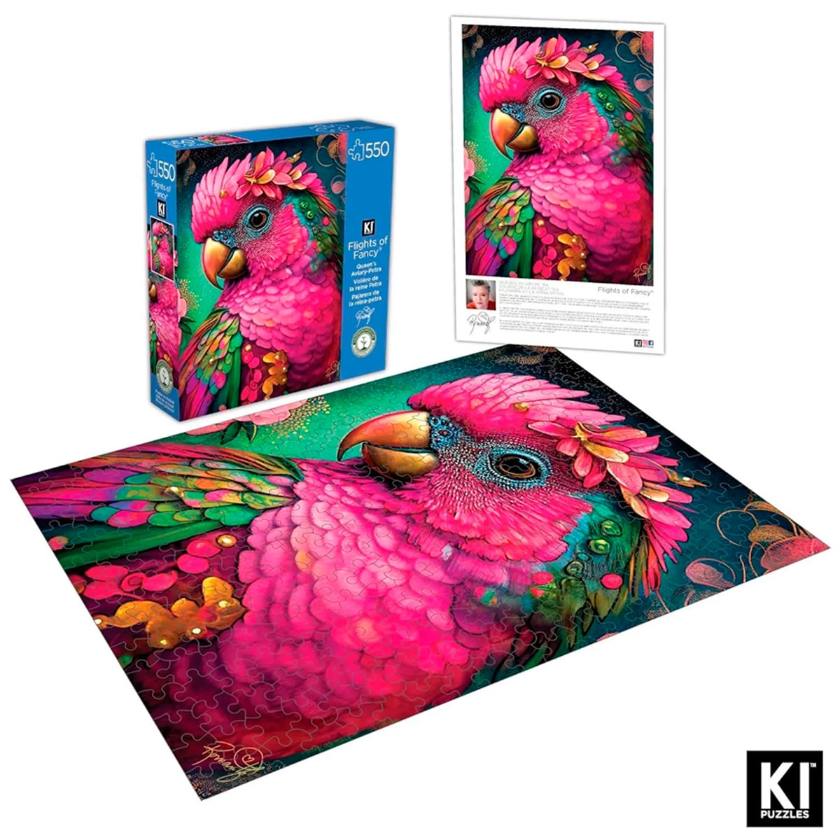 ROMPECABEZAS 550 PCS ROMANTZART AVIARIO DE LA REINA - PETRA - 4