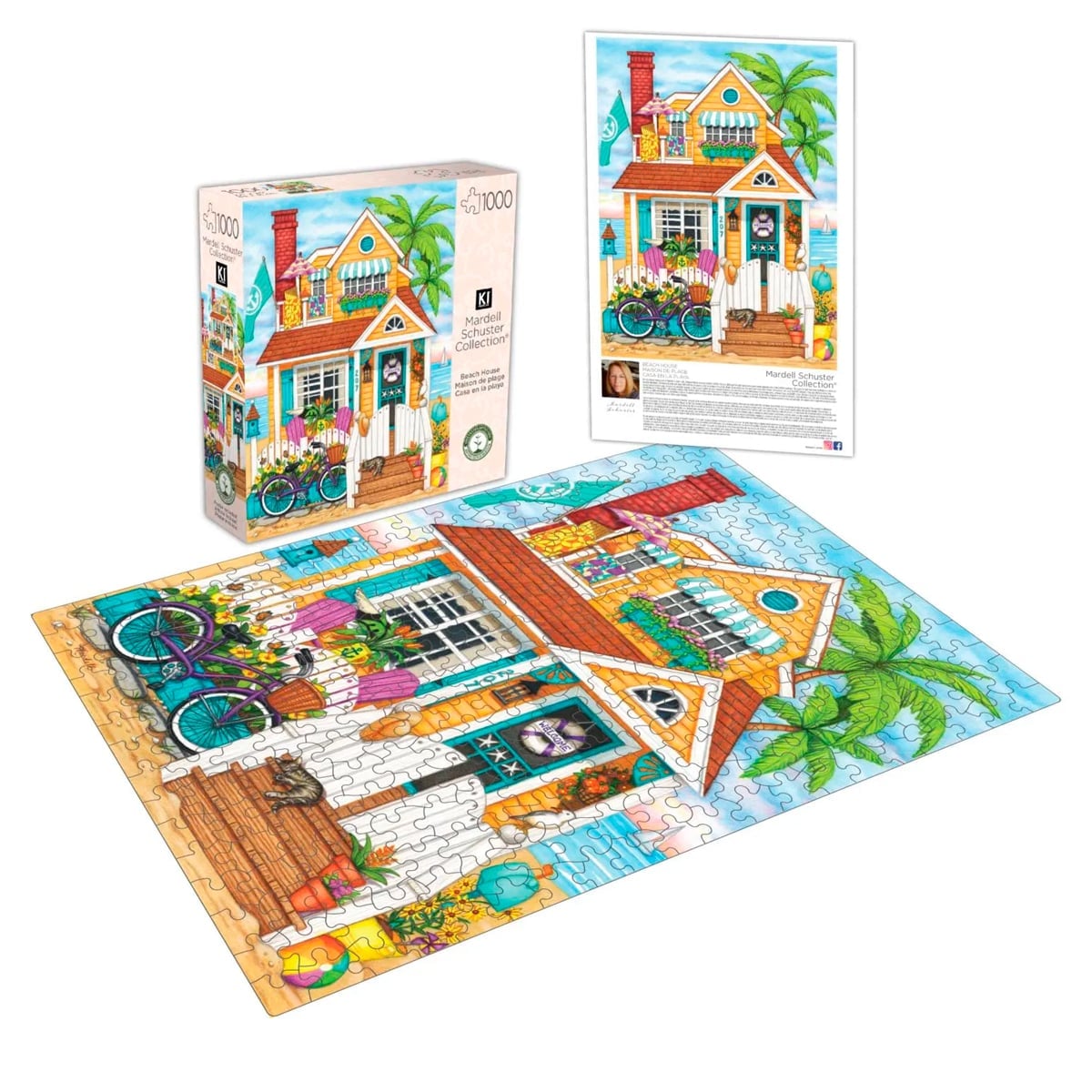ROMPECABEZAS 1000 PCS MARDELL SCHUSTER CASA DE PLAYA - 1