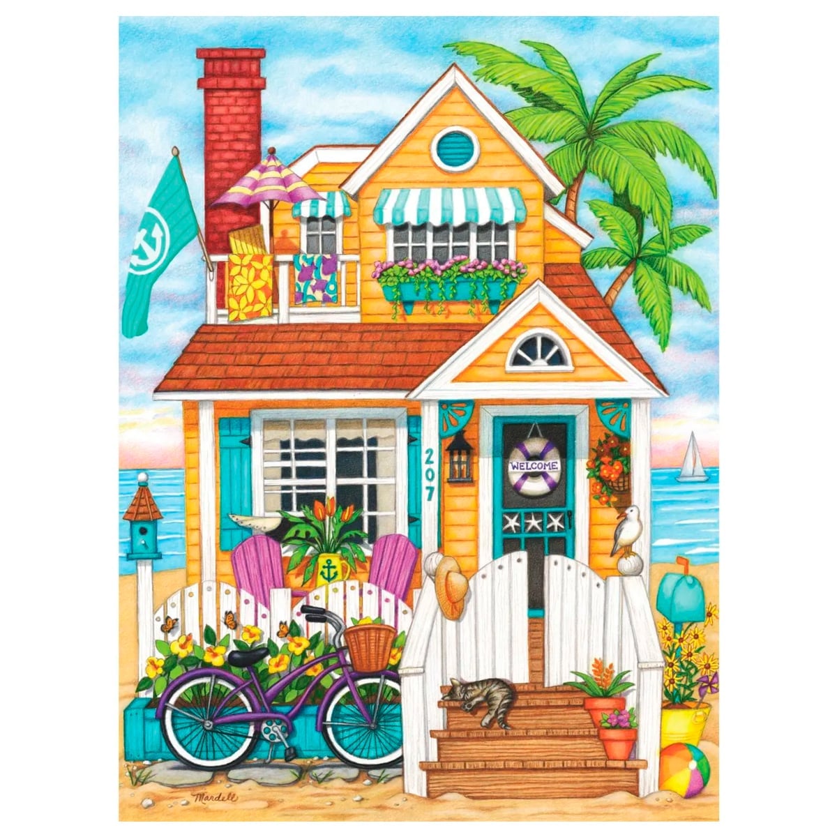 ROMPECABEZAS 1000 PCS MARDELL SCHUSTER CASA DE PLAYA - 3
