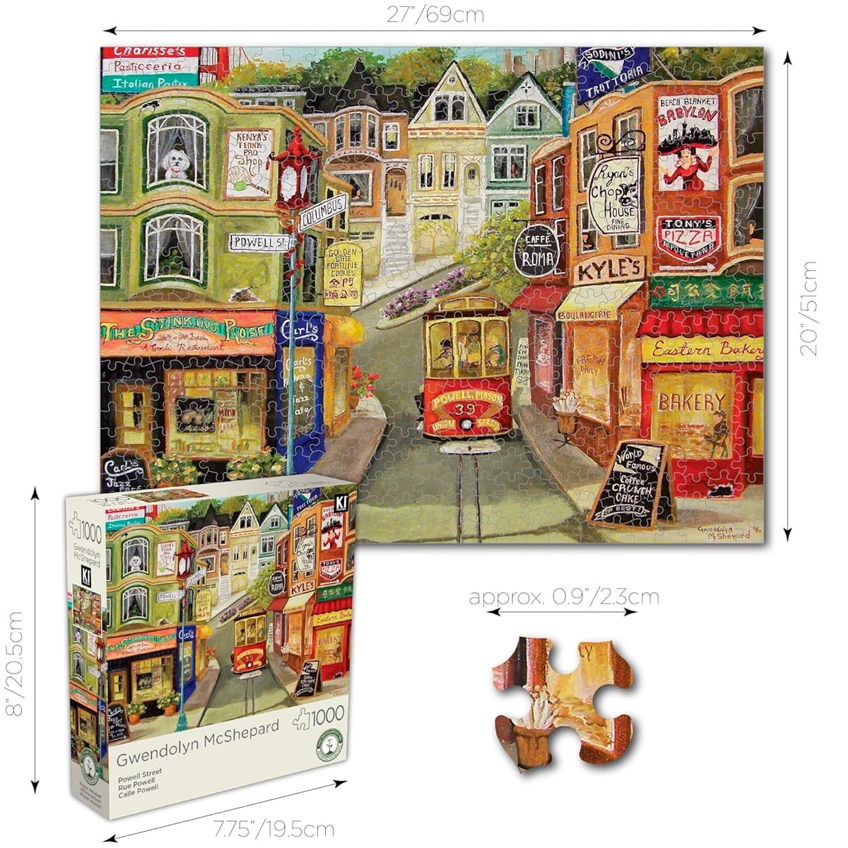 ROMPECABEZAS 1000 PCS GWENDOLYN MCSHEPARD CALLE POWELL - 1