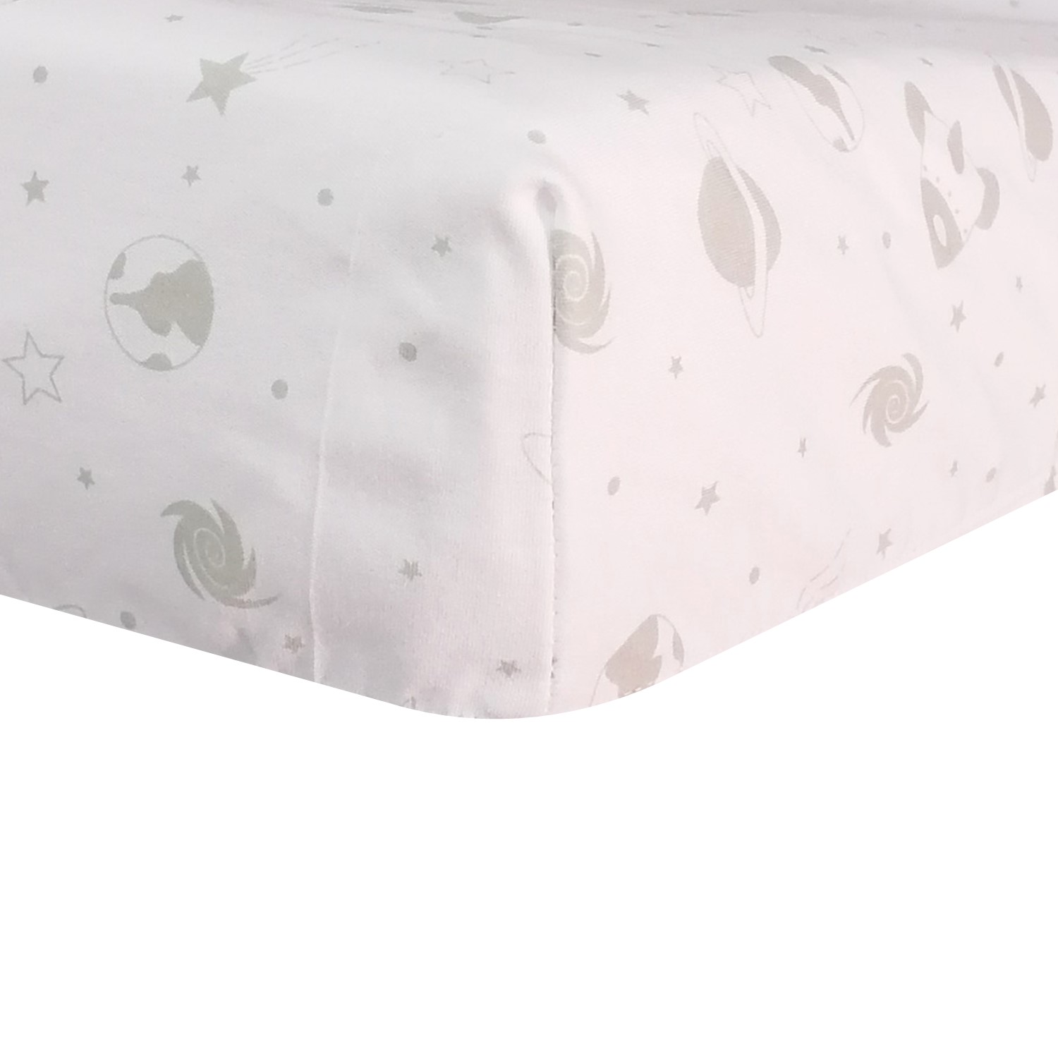 SABANAS BAJERAS PARA BEBE COLECHO ALGODÓN X2 NAVES GRIS - 2