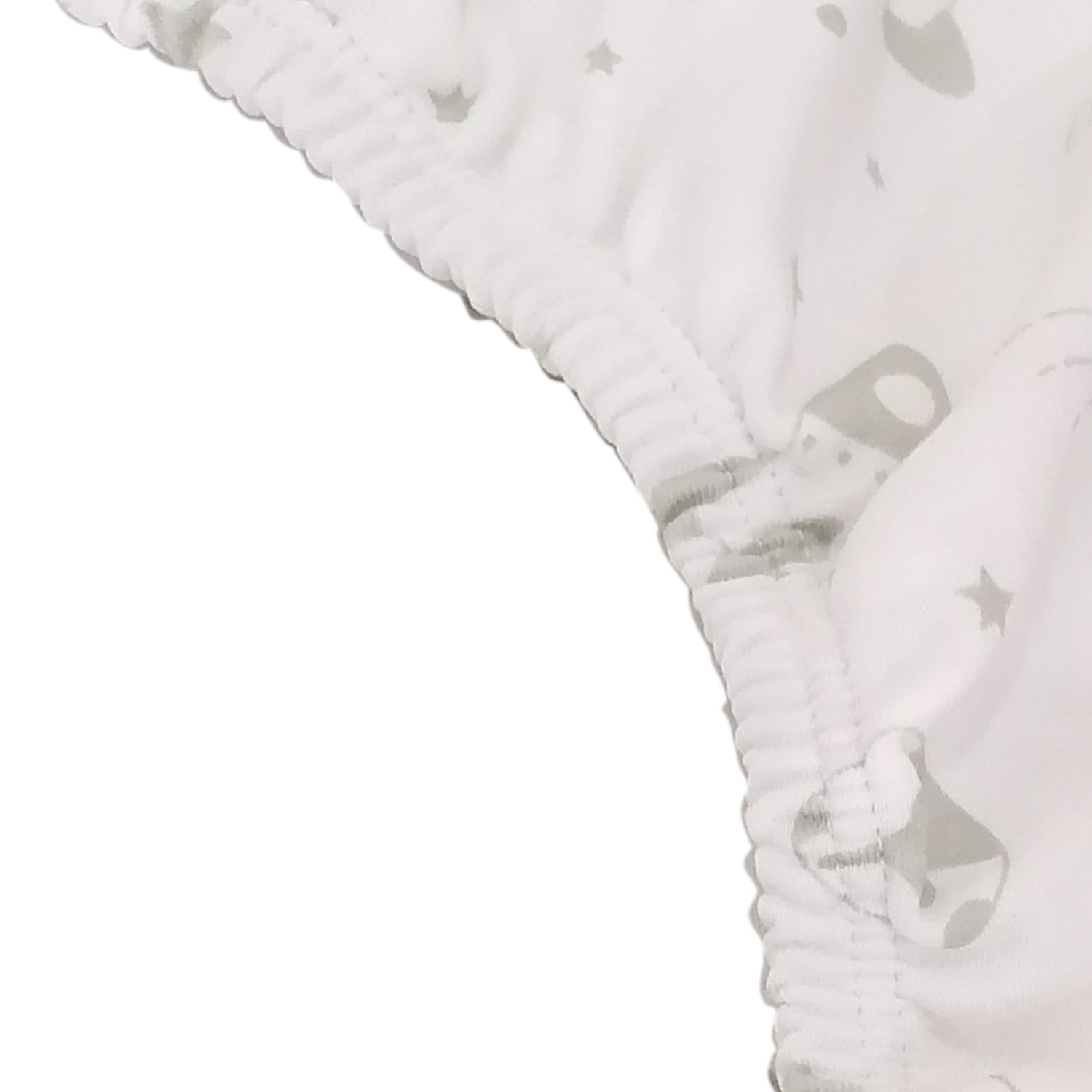 SABANAS BAJERAS PARA BEBE COLECHO ALGODÓN X2 NAVES GRIS - 3