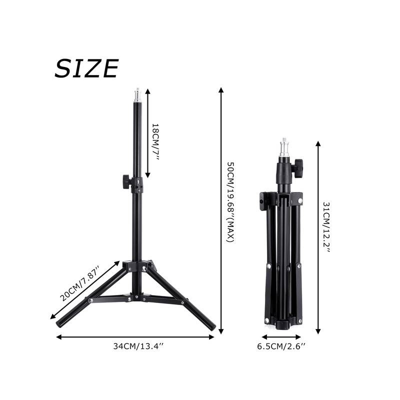 ARO LUZ LED 30 CM RGB COLORES + TRÍPODE 2.10 METROS KIT - 2