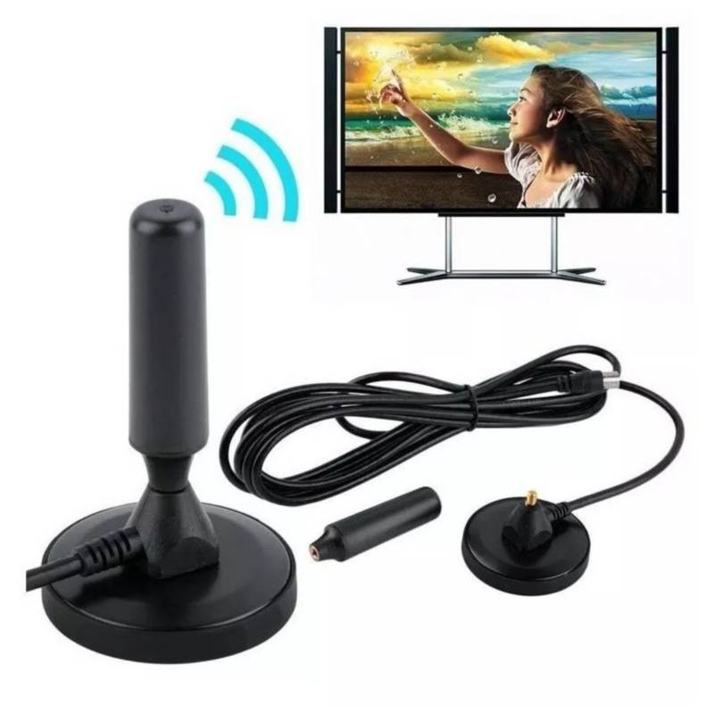 ANTENA HD DE TV DIGITAL 360º DE RECEPCIÓN CABLE 4.3 MTS - 1