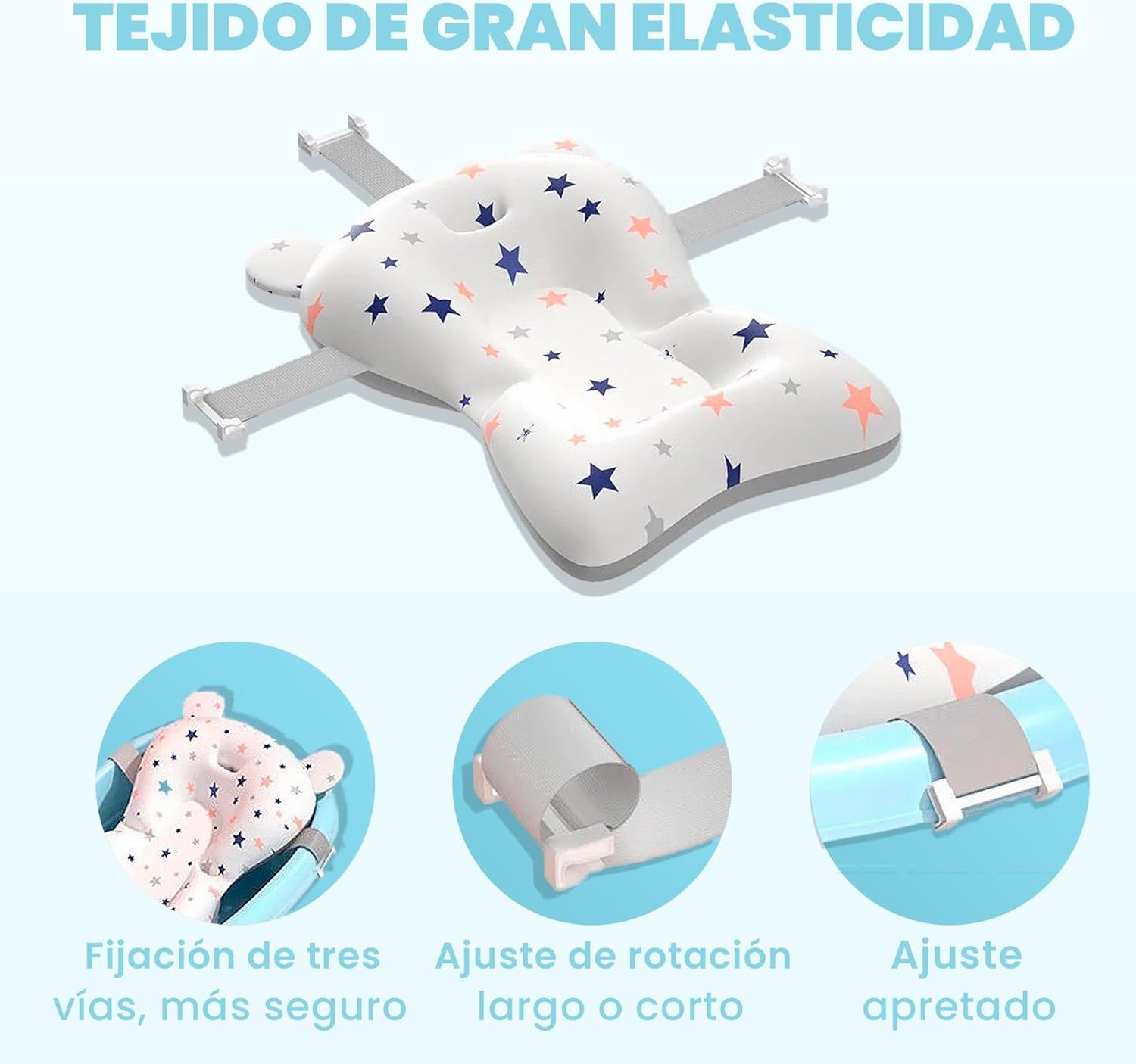 BAÑERA PARA BEBE PLEGABLE CON TERMOMETRO Y COJIN PREMIUM COLOR ROSADO - 6