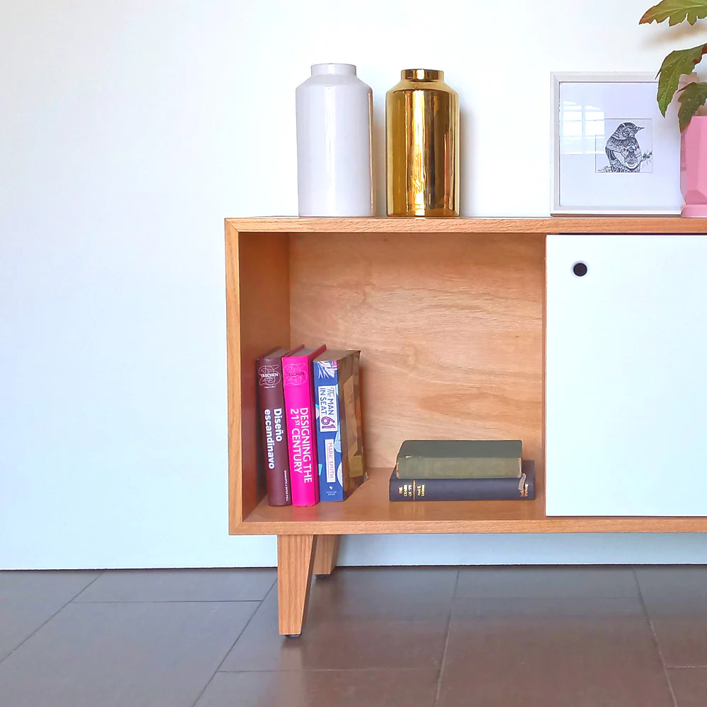 MUEBLE VINTAGE MULTIUSOS 1 PUERTA VANILLA COLOR HAYA TU MESITA - 3