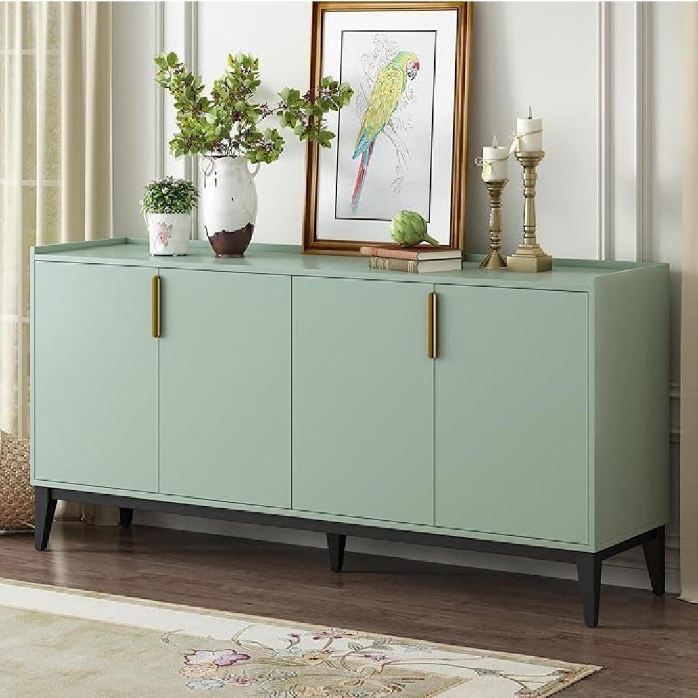 APARADOR MODERNO OLIVO 4 PUERTAS COLOR AGAVE TU MESITA - 1